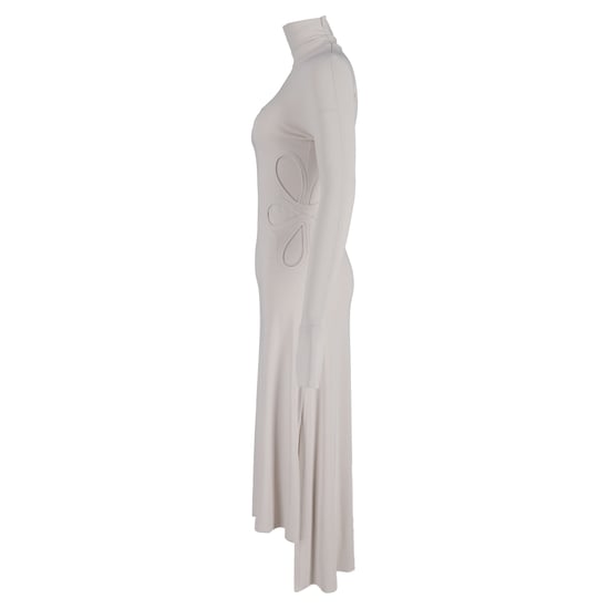 Victoria Beckham midi-jurk met uitsnijdingen in crèmekleurige viscose - Image 2