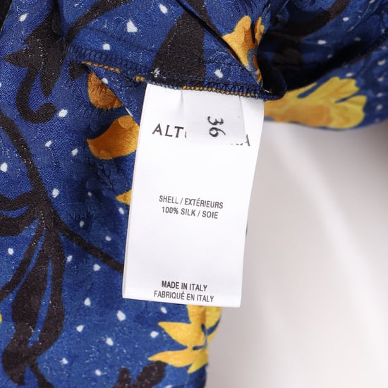 Altuzarra Madelena Mönstrad Midiklänning med Knappar i Flerfärgad Siden - Image 5