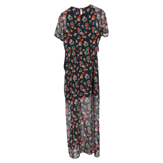 Maje Rancho midi-jurk met ruches en bloemenprint in veelkleurige chiffon - Image 2