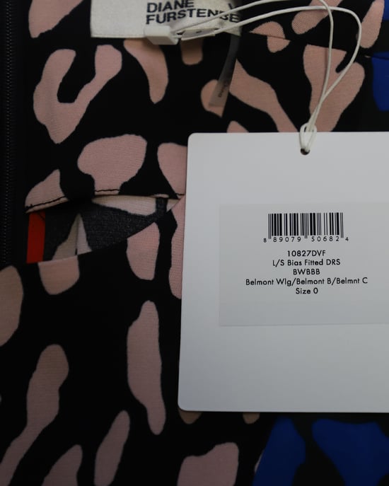 Diane Von Furstenberg Belmont Shiftklänning i flerfärgad siden - Image 6