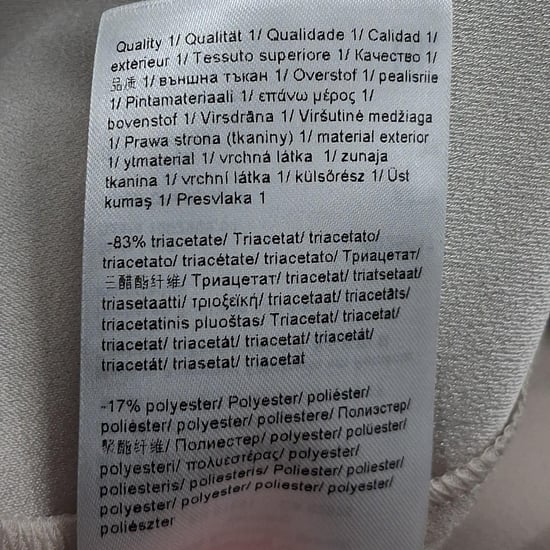 Escada – Knälång klänning med mandarinkrage i beige triacetat - Image 5