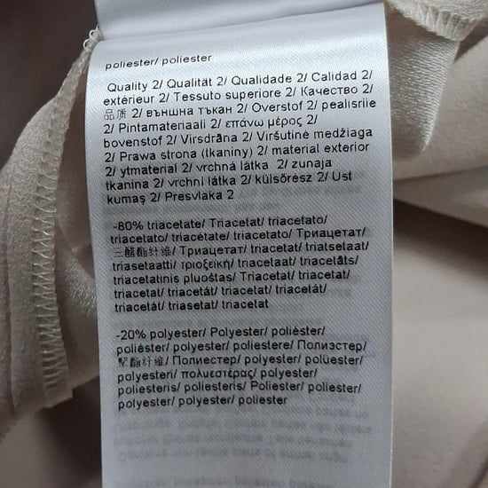 Escada – Knälång klänning med mandarinkrage i beige triacetat - Image 6