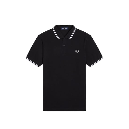 Fred Perry Heren Twin Tip Poloshirt (Zwart) - Image 2