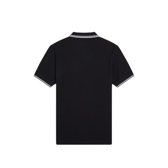 Fred Perry Heren Twin Tip Poloshirt (Zwart) - Image 3