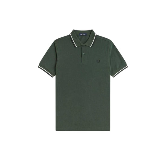 Fred Perry Heren Twin Tip Poloshirt (Hofgroen) - Image 2