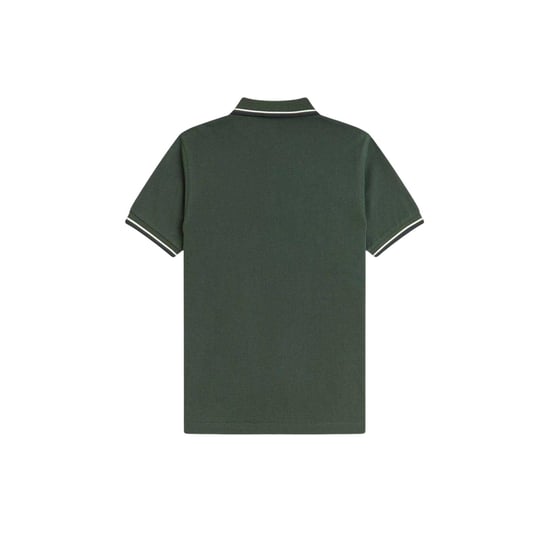 Fred Perry Heren Twin Tip Poloshirt (Hofgroen) - Image 3