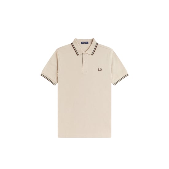 Fred Perry Heren Twin Tip Poloshirt (Warm Beige) - Image 2