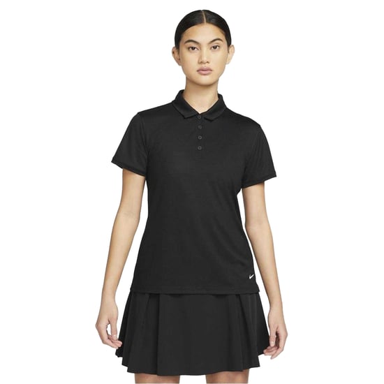 Nike Womens/Ladies Victory Dri-FIT Golf Polo Shirt (Black/White) - Image 1