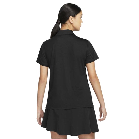 Nike Womens/Ladies Victory Dri-FIT Golf Polo Shirt (Black/White) - Image 2