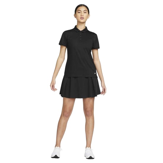 Nike Womens/Ladies Victory Dri-FIT Golf Polo Shirt (Black/White) - Image 4