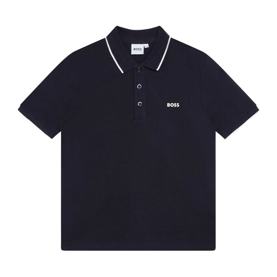 Boss Polo shirt met korte mouwen voor kinderen/Kinderen (Marine) - Image 1
