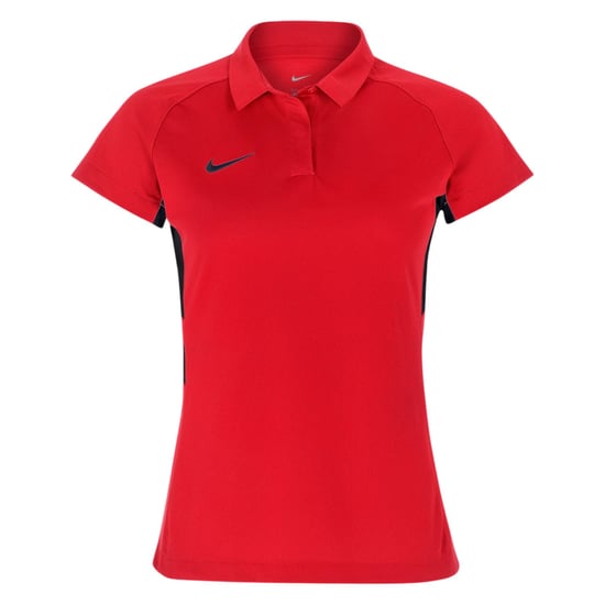 Nike Raglan-polotröja med kontrastpaneler för kvinnor (Uni röd/svart) - Image 1