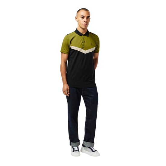 Luke 1977 Heren Cala Mayor Chevron Poloshirt (Kardemomzaad/Zwart) - Image 4