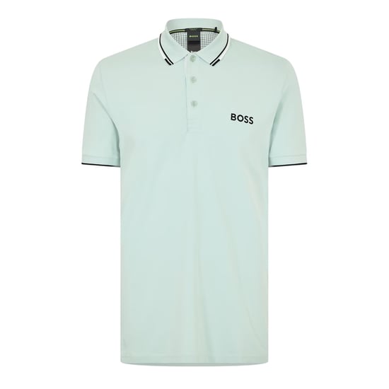 Boss Paddy Pro katoenen piqué-poloshirt voor heren (Turquoise groen) - Image 1