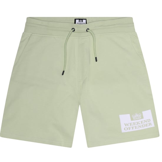 Weekend Offender Heren-sweatshorts met Parma-logo (Pepermunt/Wit) - Image 1
