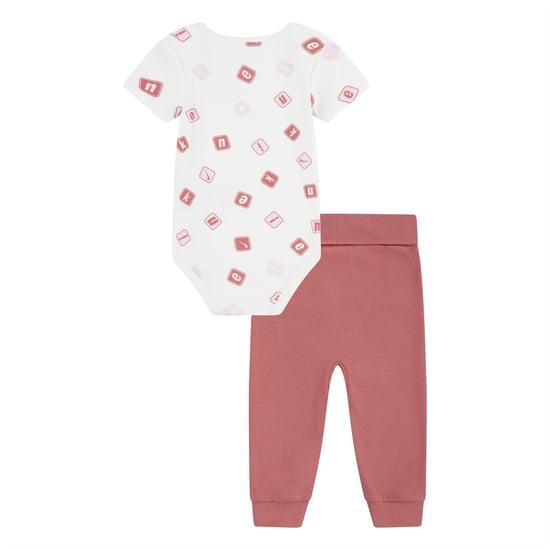 Girls Nike Aop Body Suit L in Adobe - Image 2