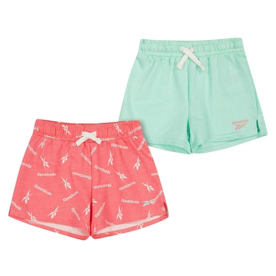 Reebok Jersey-shorts voor kinderen met een relaxte pasvorm (set van 2) (Aardbei/Groen) - Image 1