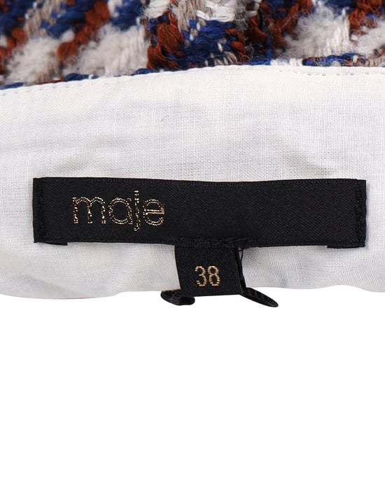 Maje shorts met hoge taille en riem in veelkleurig katoen - Image 6
