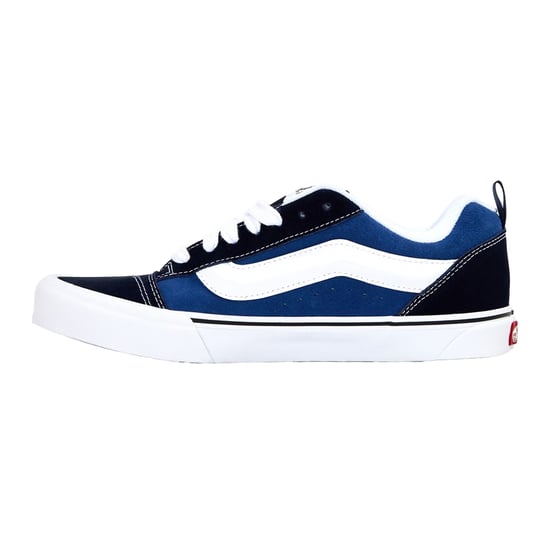 Vans Mens Knu Skool Padded Suede Skate Shoes (Navy/White) - Image 2