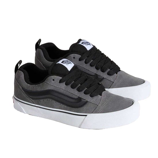 Vans Mens Knu Skool Padded Suede Skate Shoes (Pewter) - Image 4