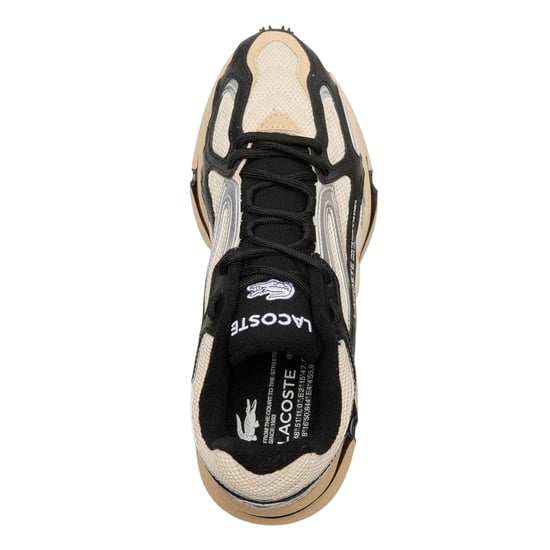 Lacoste Unisex Adult L003 2K24 Trainers (Light Tan/Black) - Image 3