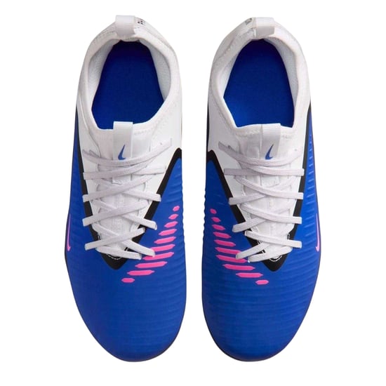 Nike Fotbollsskor för barn/ungdomar från Childrens/Kids Academy Training Firm Ground (Blå/vit/rosa) - Image 3