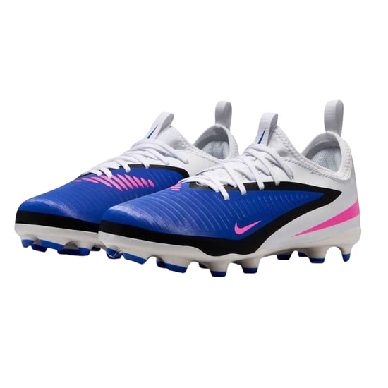 Nike Fotbollsskor för barn/ungdomar från Childrens/Kids Academy Training Firm Ground (Blå/vit/rosa) - Image 5