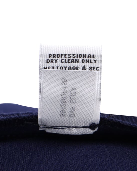 Diane Von Furstenberg Knälång kjol med veckad rygg i marinblå polyester - Image 6