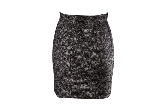 Dsquared2 Visgraatpatroon Potloodrok in Zwarte Wol - Image 1