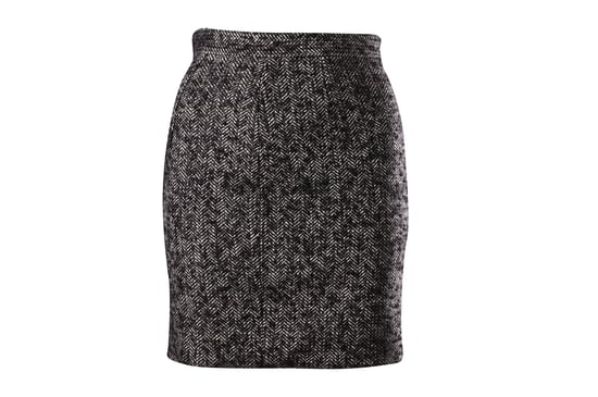 Dsquared2 Visgraatpatroon Potloodrok in Zwarte Wol - Image 2