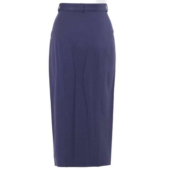 Gucci by Tom Ford Blå kjol med guldknappar fram - 00-tal - Image 3