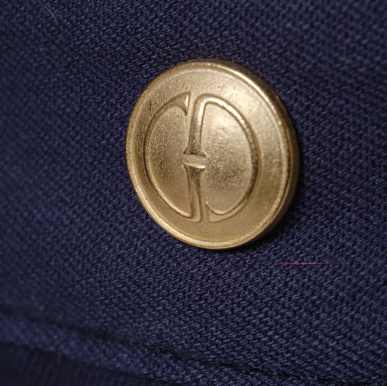 Gucci by Tom Ford Blå kjol med guldknappar fram - 00-tal - Image 5