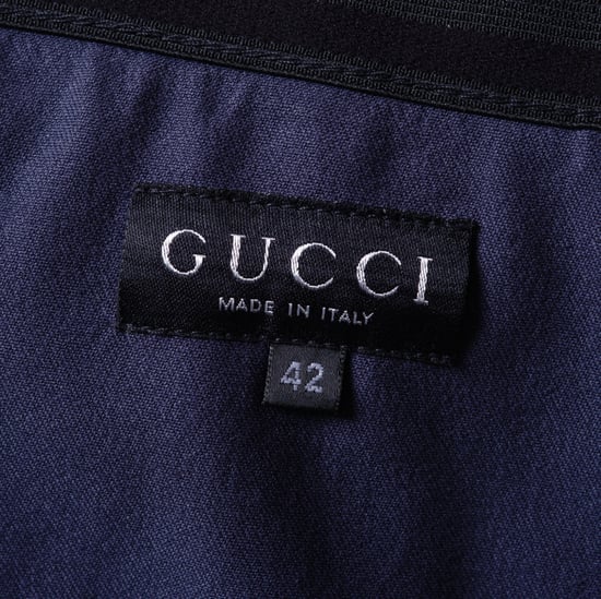 Gucci by Tom Ford Blå kjol med guldknappar fram - 00-tal - Image 6