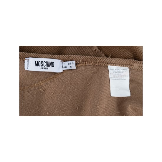 Moschino Jeans Manchester Twill Kjol - 10-talet - Image 4