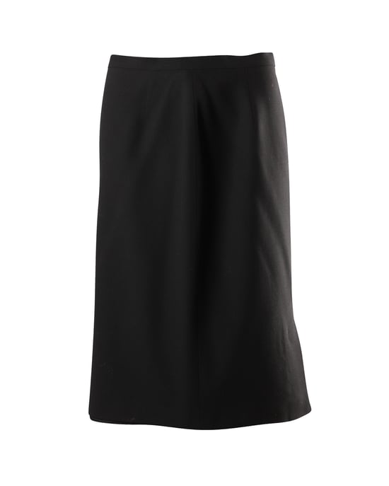 Max Mara midikjol i svart viskos - Image 1