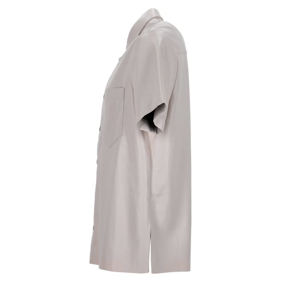 Nanushka kortärmad skjorta i beige polyester - Image 2