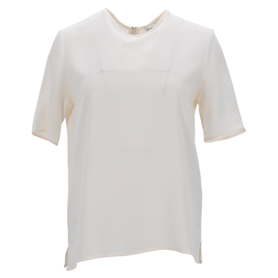 Etro kortärmad blus i vit siden - Image 1