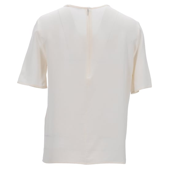Etro kortärmad blus i vit siden - Image 3