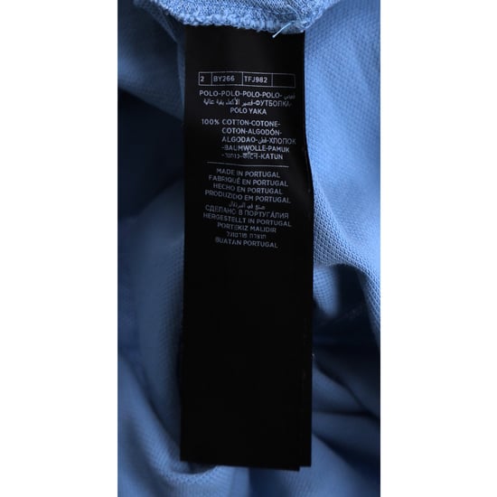 Tom Ford pikétröja med kort ärm i blå bomull - Image 6