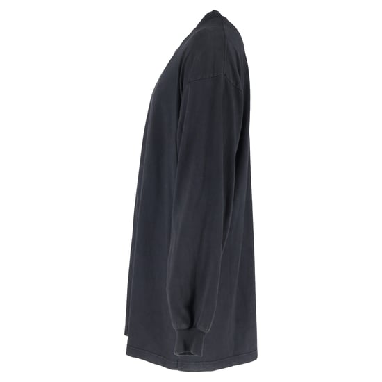 Balenciaga Tab Vintage T-shirt met lange mouwen van zwart katoen - Image 2