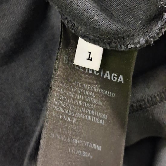 Balenciaga Tab Vintage T-shirt met lange mouwen van zwart katoen - Image 4