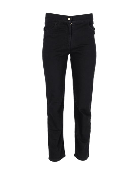 Balmain skinny jeans met contrasterende strepen in zwart katoen - Image 1