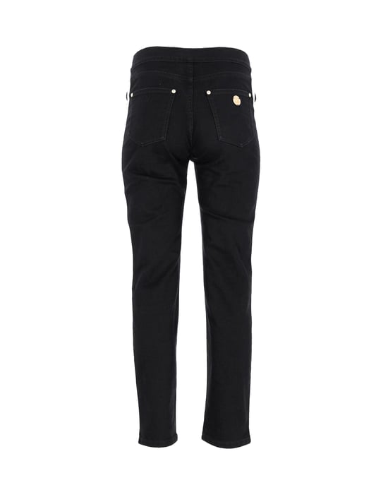 Balmain skinny jeans met contrasterende strepen in zwart katoen - Image 3