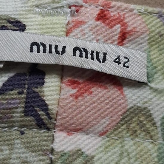 Miu Miu broek van katoen met bloemenprint - Image 3