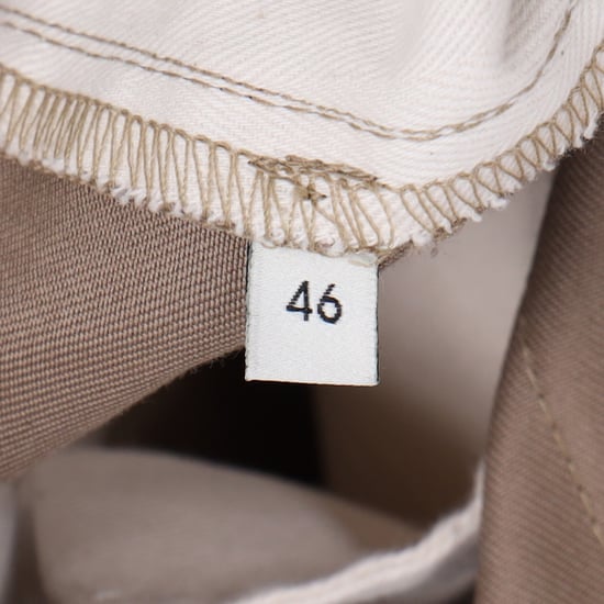 Gucci – Kontrastrandiga byxor med logotypdetaljer i brun bomull - Image 6