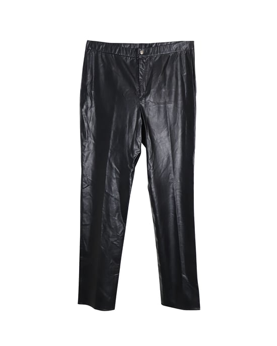 Isabel Marant Etoile Slim Fit Broek in Zwart Kunstleer - Image 1