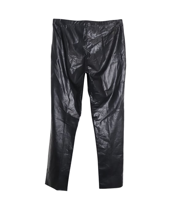 Isabel Marant Etoile Slim Fit Broek in Zwart Kunstleer - Image 2
