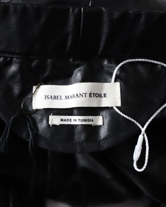 Isabel Marant Etoile Slim Fit Broek in Zwart Kunstleer - Image 3