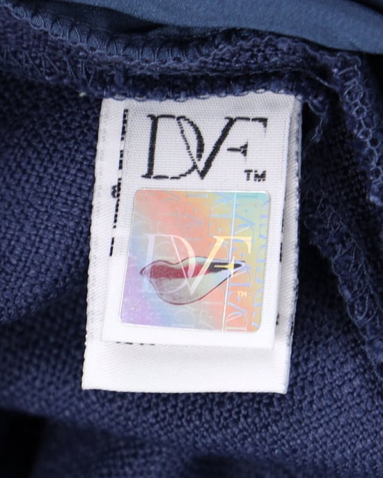 Diane Von Furstenberg broek met plooien in blauwe viscose - Image 5