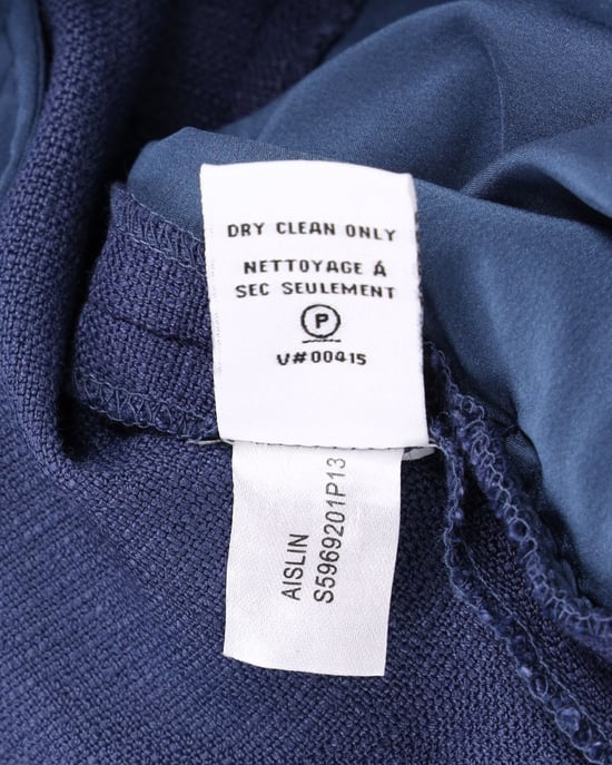 Diane Von Furstenberg broek met plooien in blauwe viscose - Image 6